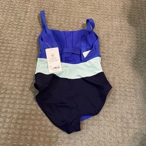 Athleta NWT color block one piece swimsuit